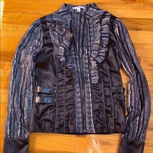 Two tone blouse sz medium